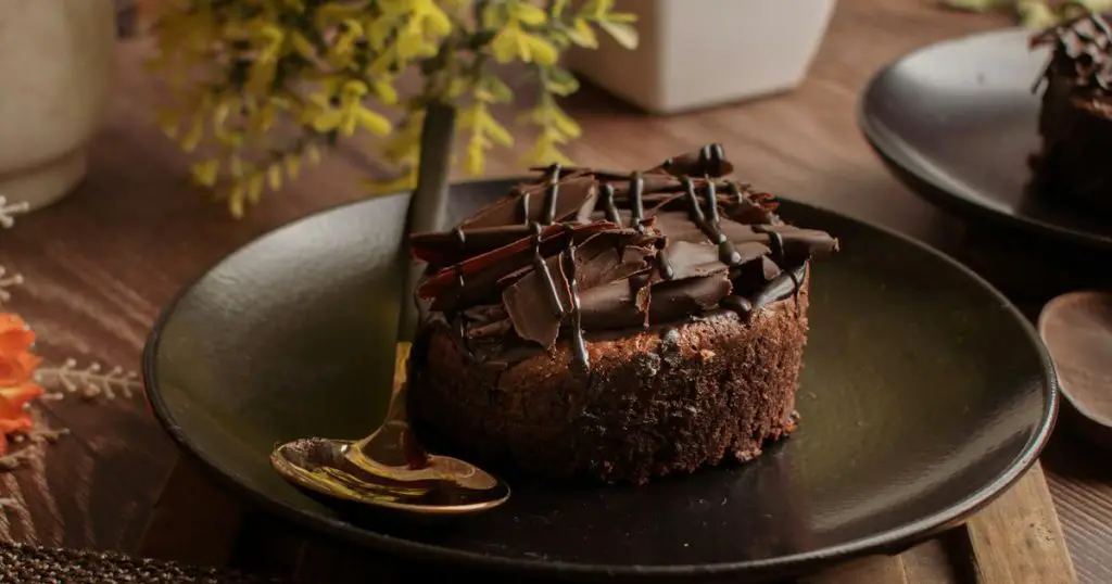 Delicious chocolate brownie with a gooey, fudgy texture