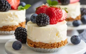 No-Bake Mini Cheesecakes