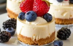 No-Bake Mini Cheesecakes