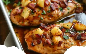 Pineapple BBQ Baked Chicken Breast