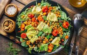High Protein Chickpea Salad