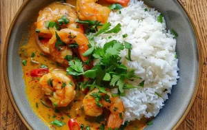 Spicy Coconut Shrimp Curry