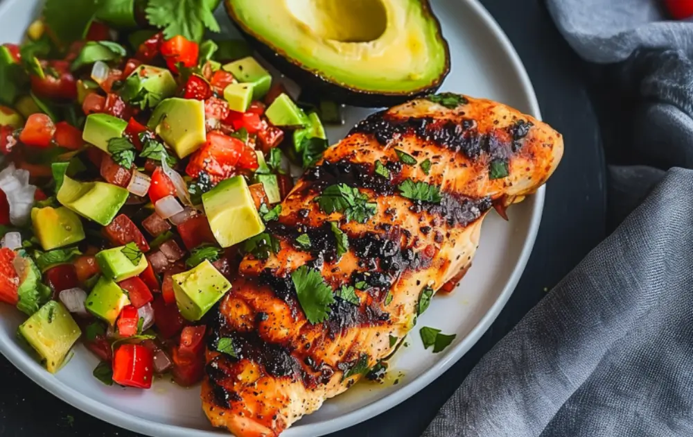 Lime Chicken with Avocado Salsa