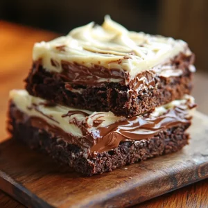 Chocolate Cream Cheese Frosted Brownies