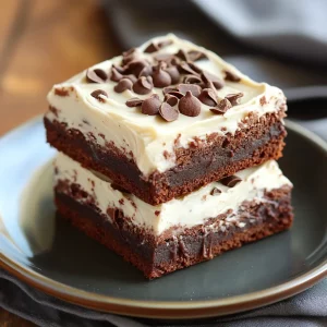 Chocolate Cream Cheese Frosted Brownies