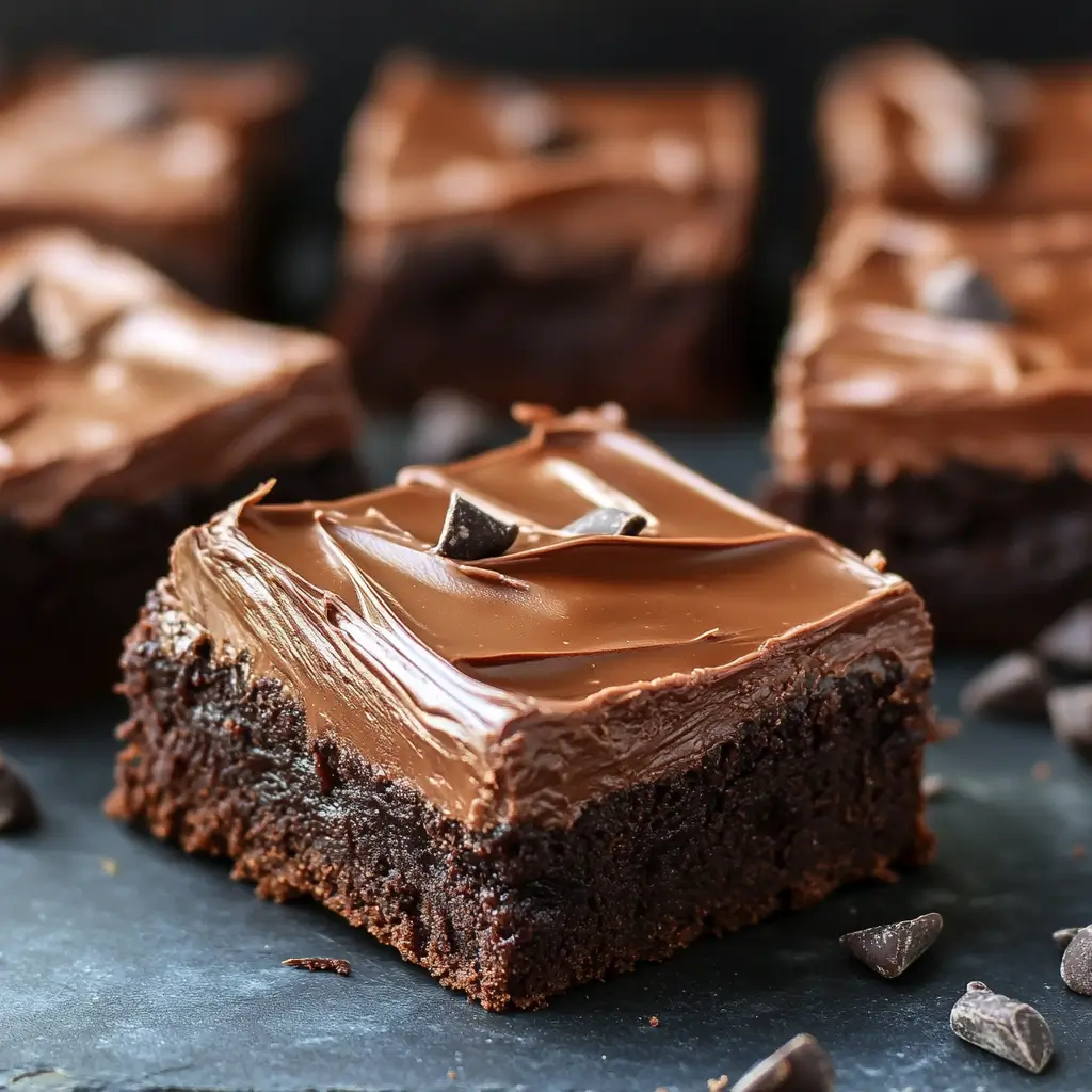 Chocolate Cream Cheese Frosted Brownies