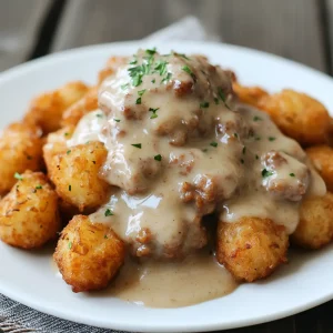 Tater Tots and Sausage Gravy