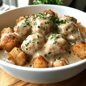 Tater Tots and Sausage Gravy