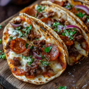 Meat Lovers Pizza Tacos