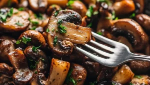 Garlic Cauliflower and Mushrooms