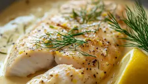 Fish with Cream Sauce