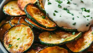 Garlic Parmesan Zucchini Chips