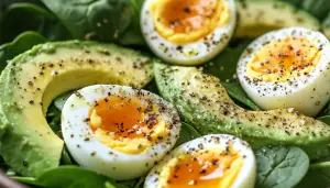 AVOCADO AND SPINACH EGG SALAD