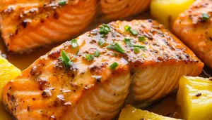 Honey Pineapple Salmon