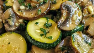 Low-Carb Sautéed Zucchini with Mushroom