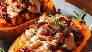 Turkey Stuffed Sweet Potatoes