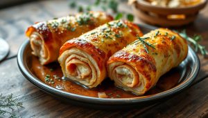 Chicken Cordon Bleu Rolls